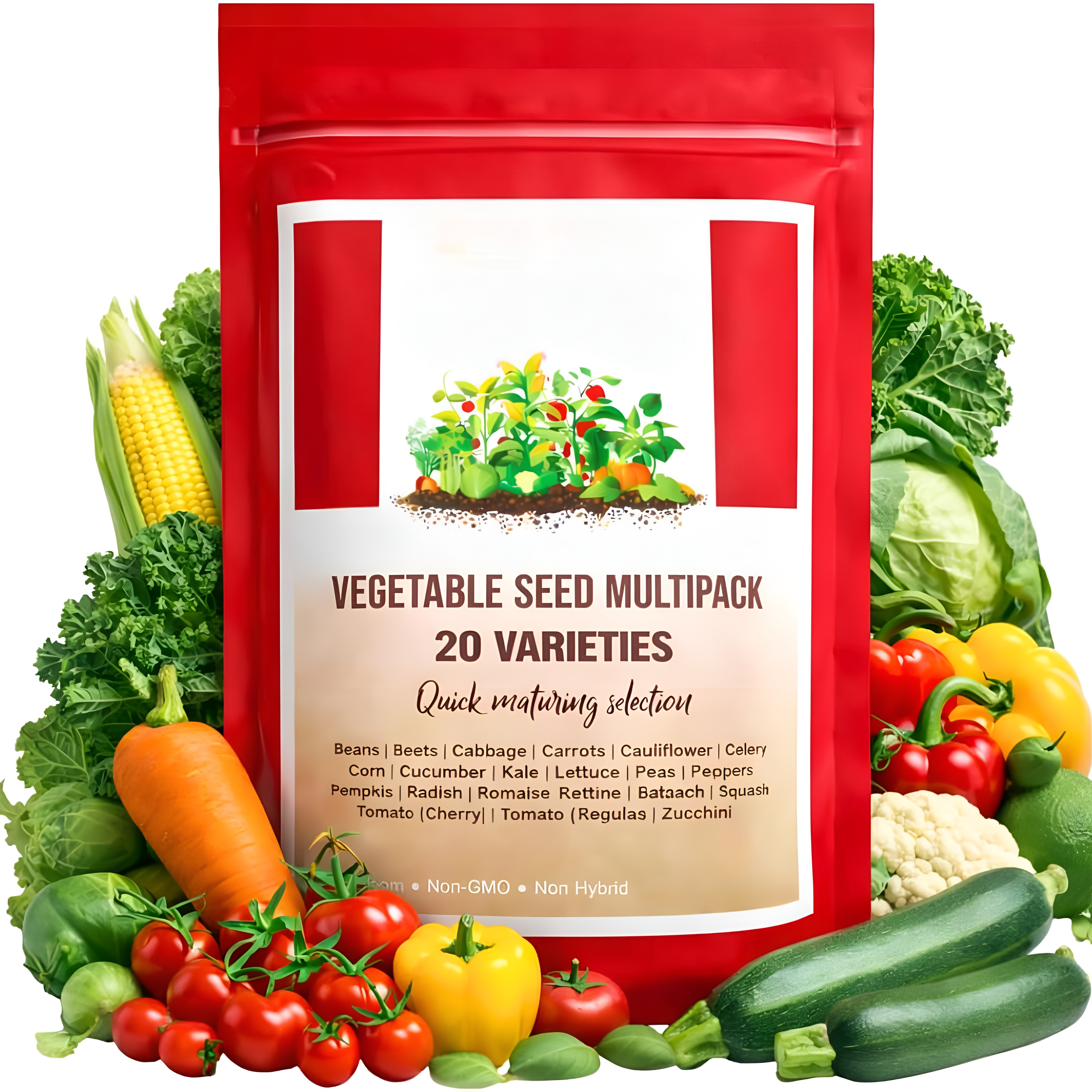 Heirloom Seeds Canada – 20 Vegetable Seeds to Plant in Canada – Premium Garden Seeds by Oh Canada Seeds – Ideal for short growing season, survival foods