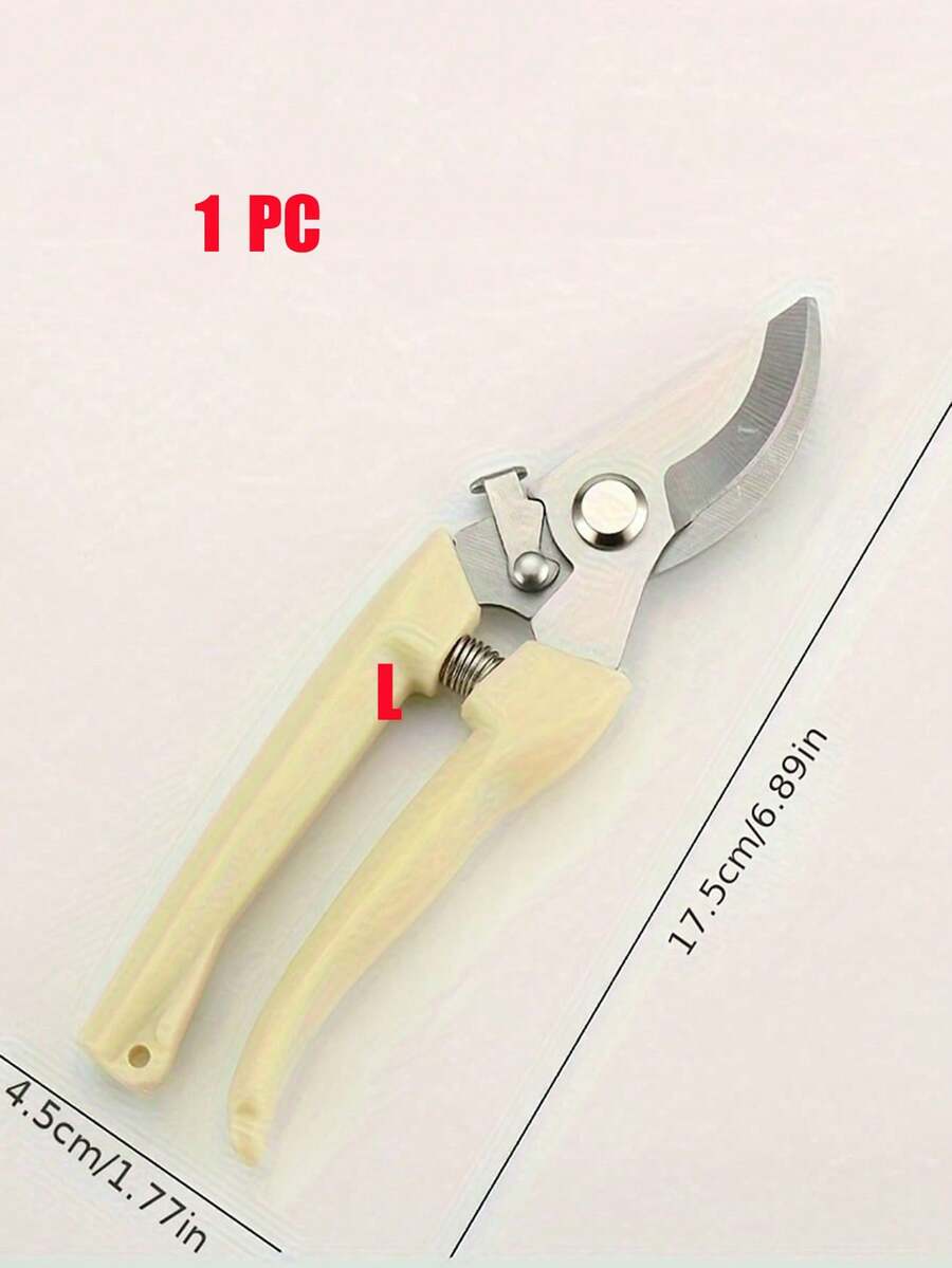 1pc Stainless Steel Pruning Shears, With Alloy Steel Blades, Sharp Bypass And Straight Blades Garden Scissors, Suitable For Plants, Flowers And Fruit Trees, Comfortable Grip, Ideal Gardening Gift For Men And Women, Gardening Pruning Shears - Mustard Yellow - View 13