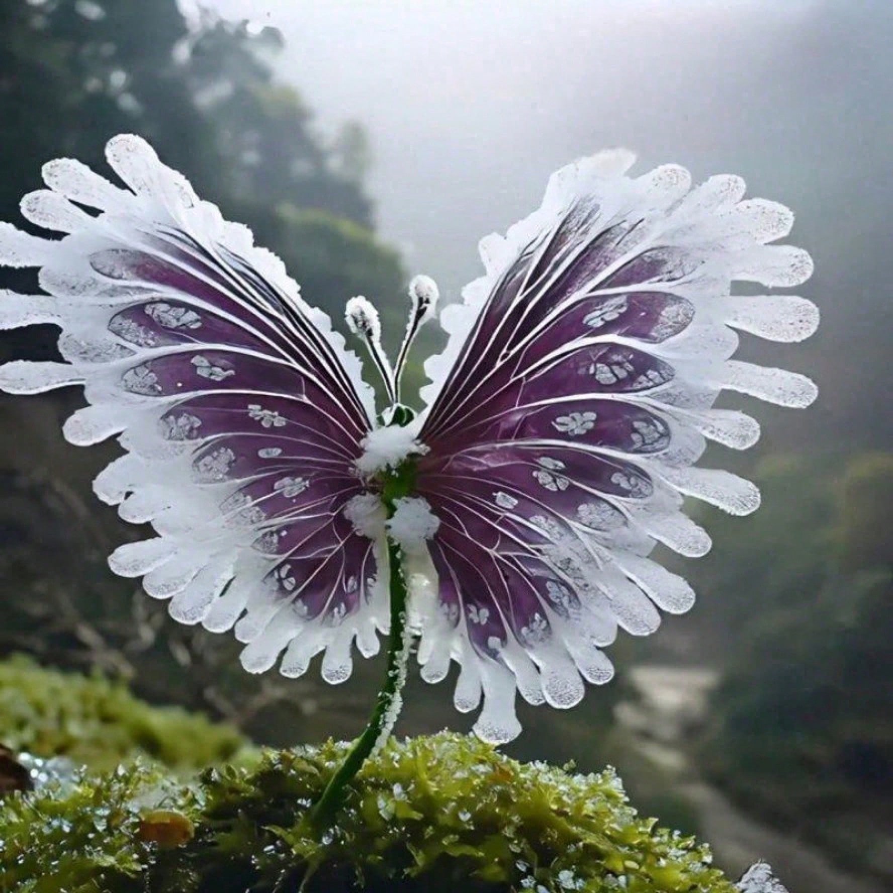 Purple Butterfly Seed Plant With Fast Germination For Indoor Outdoor Decor