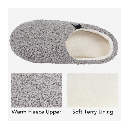 Teddy Fleece Closed Back Indoor Slipper-Viral Super Shop