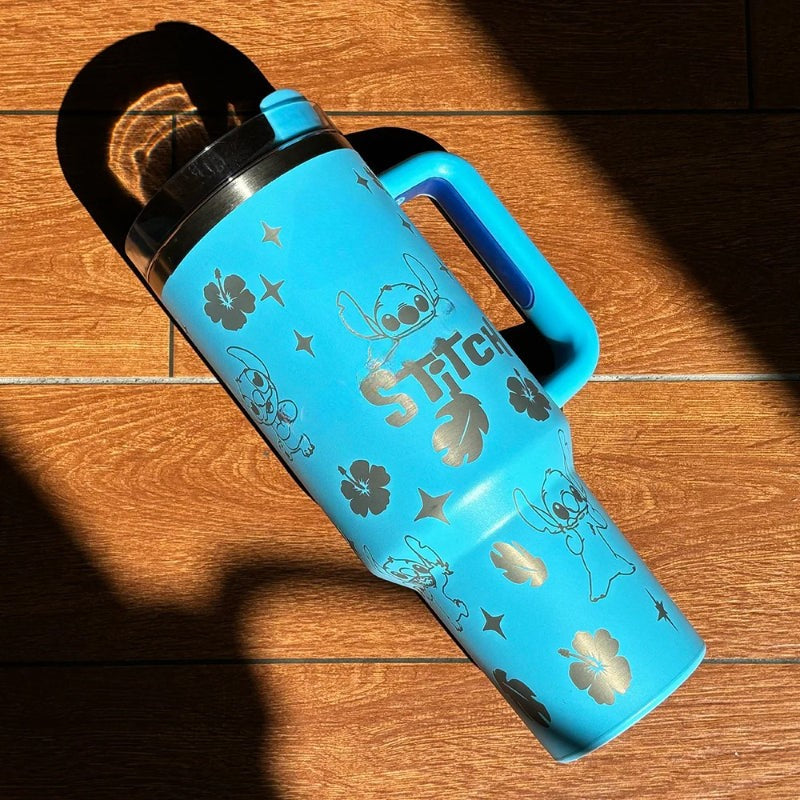 40oz Stitch Printed Stainless Steel Tumbler-Viral Super Shop