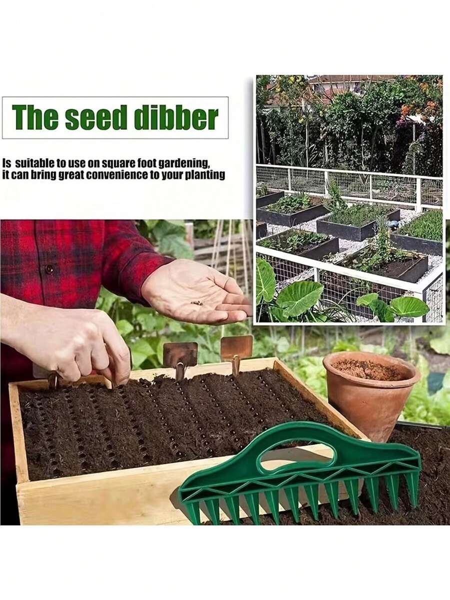 1/2pcs Seed Sowing Tool, Soil Drill Tool, Gardening Seeding Spacing Tool, Suitable For Farmland, Vegetable Planting, Agricultural Tilling - A - View 6