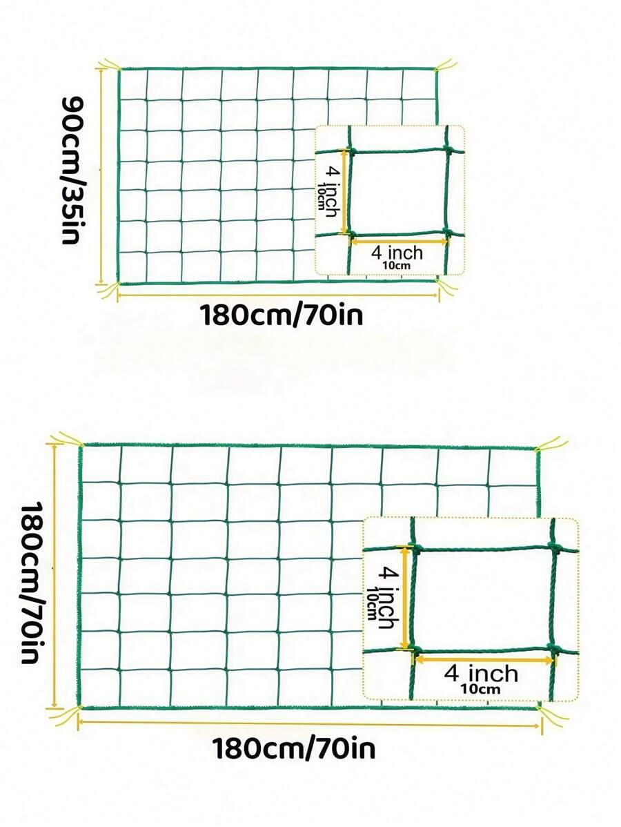 1pc Plant Climbing Net, Planting Supplies & Tools, Loofah Morning Glory Flowers Vine Plants Climbing Net Cucumber Vine Grow Holder Trellis Netting,Multiple Sizes Available - Green - View 5