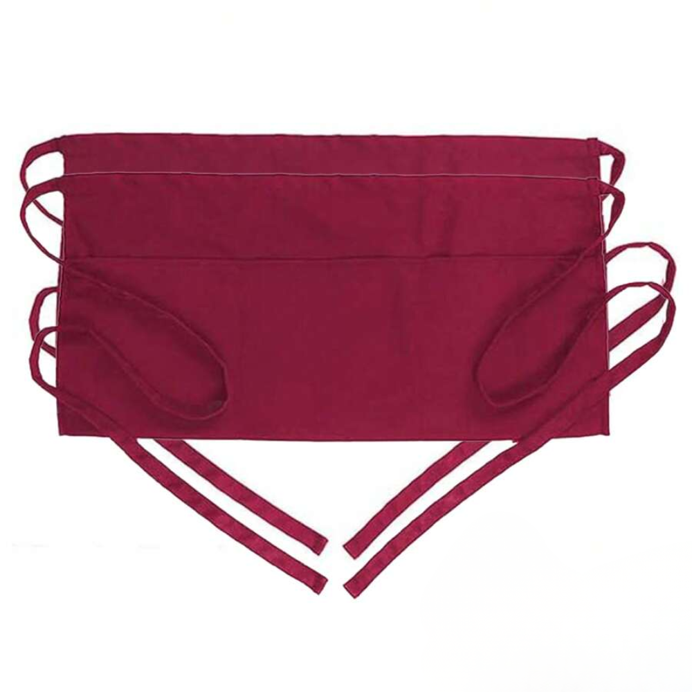 Waterproof Oil Resistant Apron With 3 Pockets For Women