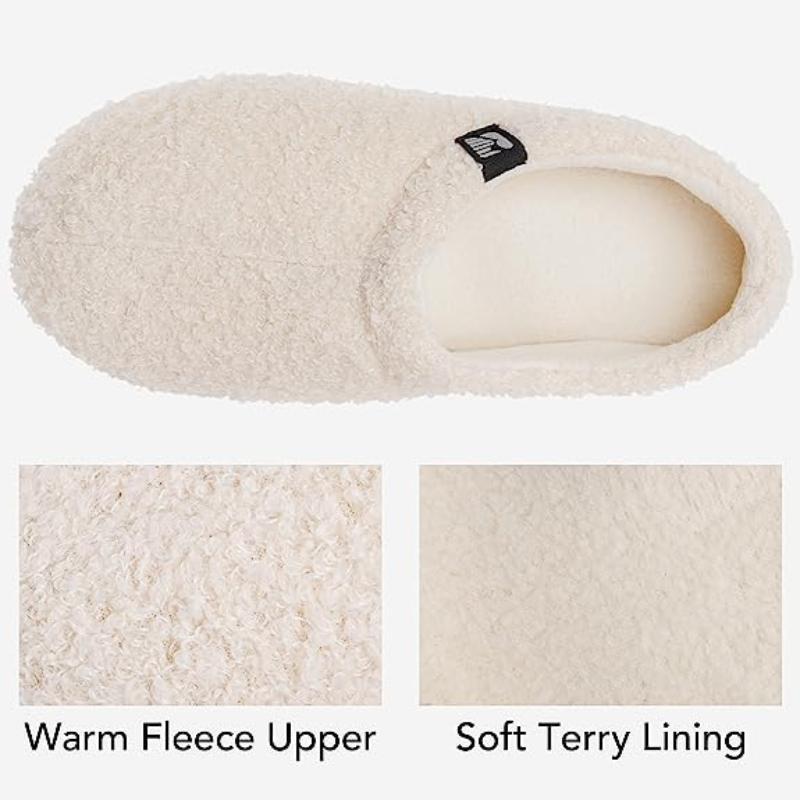 Teddy Fleece Closed Back Indoor Slipper-Viral Super Shop