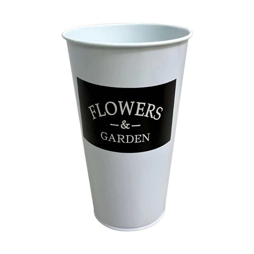 Classic Metal Flower Buckets Set For Garden Vase And Decor Use