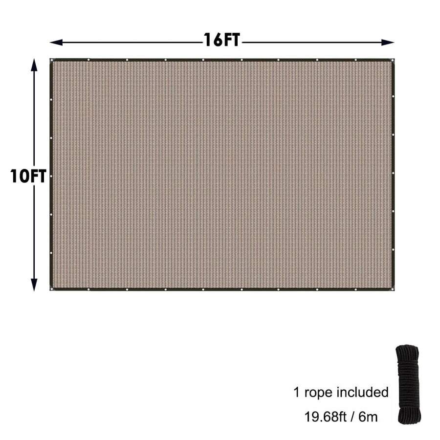 Sun Shade Cloth Privacy Screen With Grommets Balcony Fence Patio Garden Pergola, Pergola Cover Canopy Sun Shelter - Brown - View 11