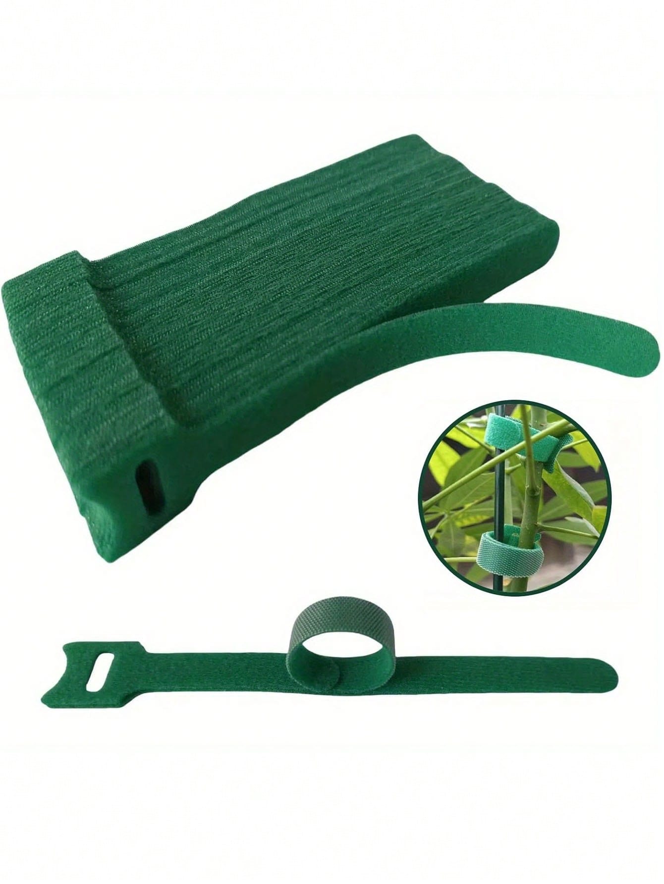 100pcs Non-Slip Adjustable Plant Ties, Cable Ties, Hook And Loop Fasteners, Holiday Wreath Ties, Hook-And-Loop Fastening Strap, Suitable For Climbing Plants, Support And Gardening Applications, Garden Maintenance Tools - Multicolor - View 9