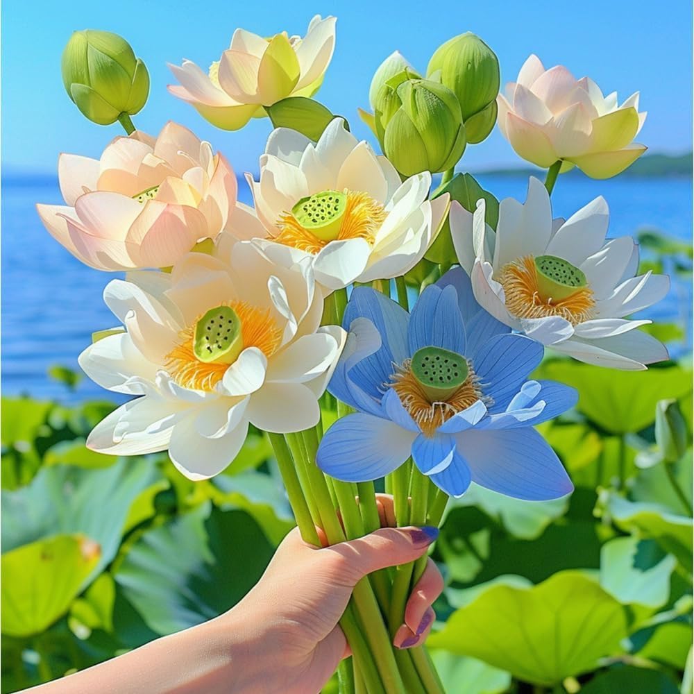 60 Pcs Mix Bonsai Bowl Lotus Seeds