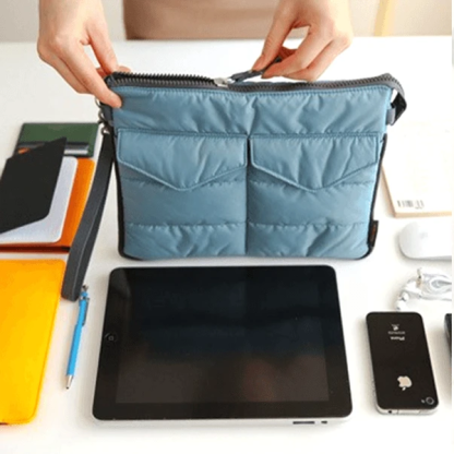 Slim Bag-in-Bag - Made From Polyester - Portable & Tiny SIze - Multiple Pockets With Zipper - Easily Fits in Your Suitcase-Viral Super Shop