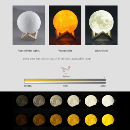 Rechargeable LED Moon Lamp-Viral Super Shop