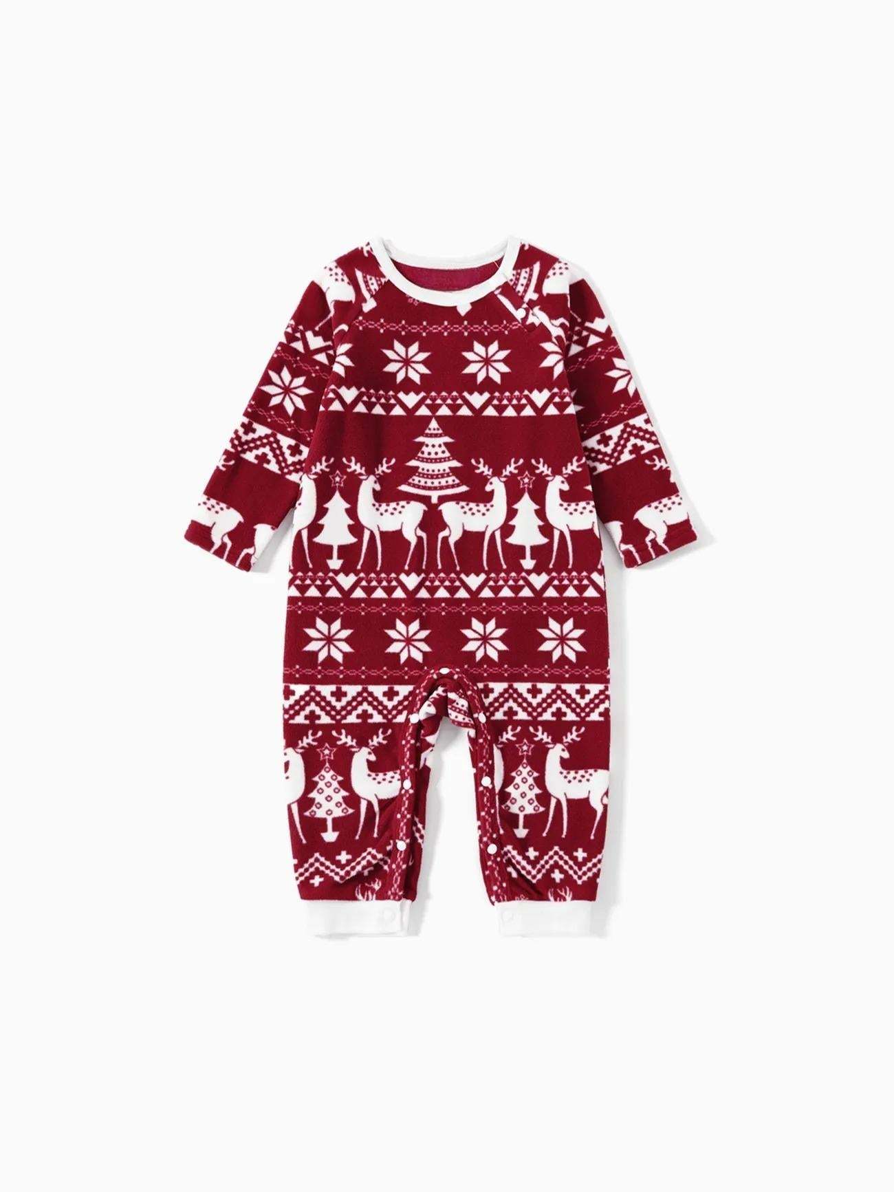 Holiday Reindeer Print Pajama Set-Viral Super Shop