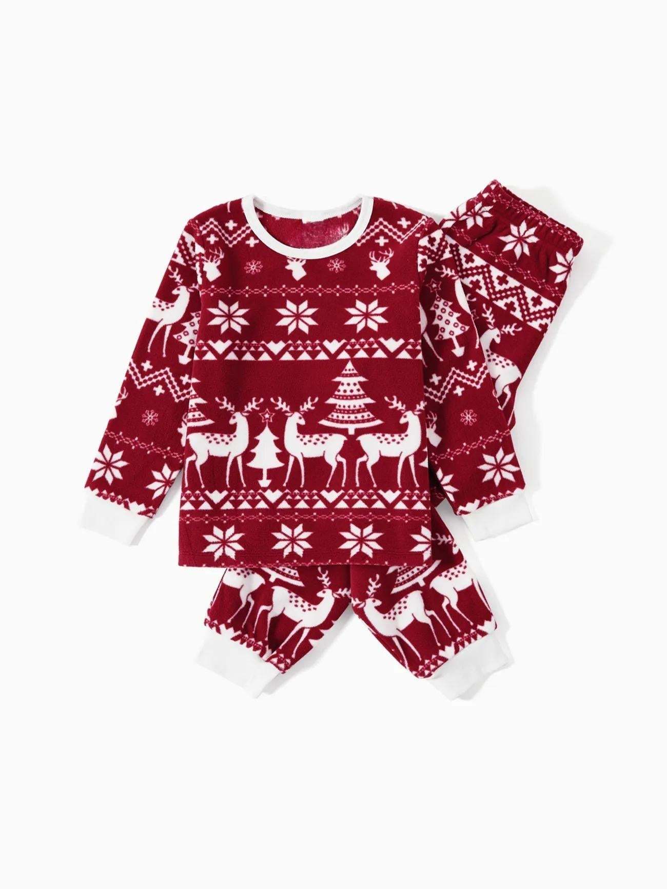 Holiday Reindeer Print Pajama Set-Viral Super Shop