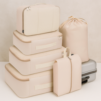 6 Set Packing Cubes Luggage Packing Organizers for Travel Accessories