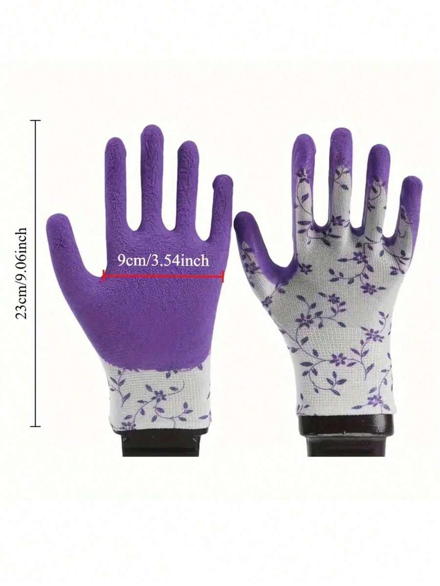 4pcs Gardening Gloves, Waterproof & Wear-Resistant, Anti-Puncture, Multi-Purpose Reusable Nitrile Gloves, Cut-Resistant & Chemical Corrosion Resistant, Suitable For Household Dusting, Kitchen, Bathroom Cleaning, Rose Planting, Landscaping, DIY Projects, Landscape Maintenance And Other Gardening Tools. - Multicolor - View 6