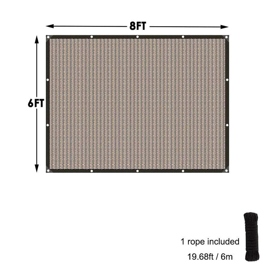 Sun Shade Cloth Privacy Screen With Grommets Balcony Fence Patio Garden Pergola, Pergola Cover Canopy Sun Shelter - Brown - View 15