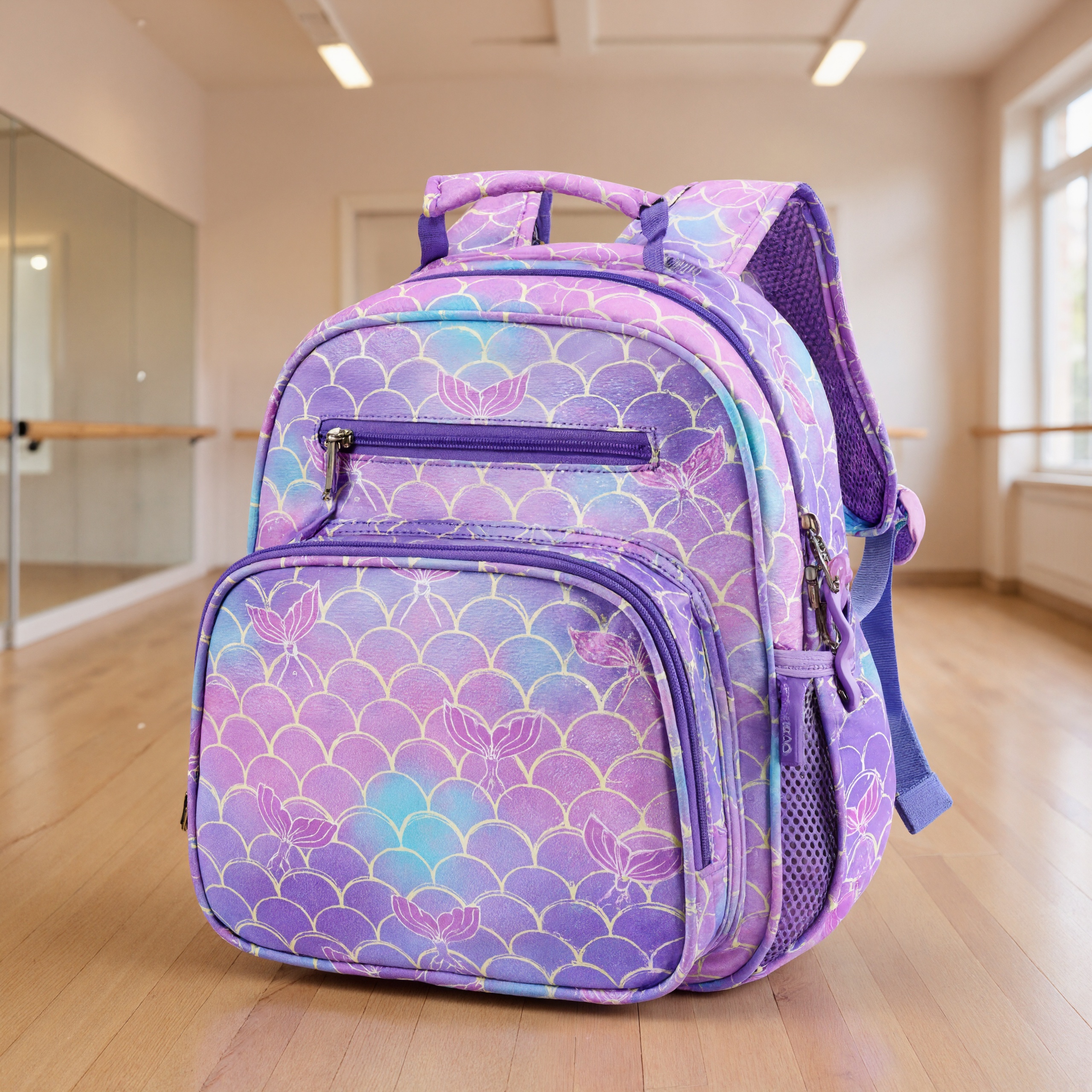 Colorful Printed Backpack For Girls