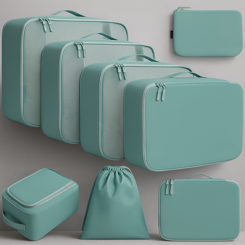 8 Set Packing Cubes Luggage Packing Organizers for Travel Accessories