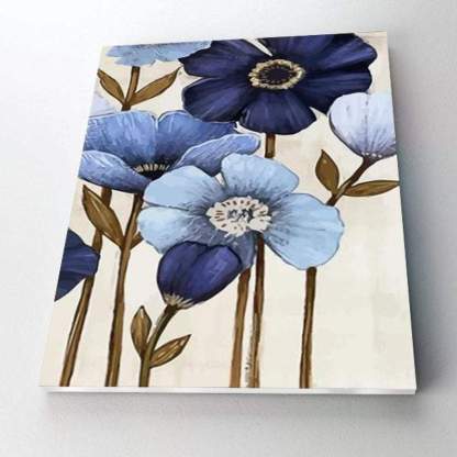 Paint By Numbers Kit - Blue Velvet Flowers-Viral Super Shop