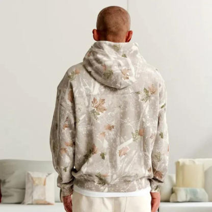 Camouflage Leaf Printed Hoodie-Viral Super Shop
