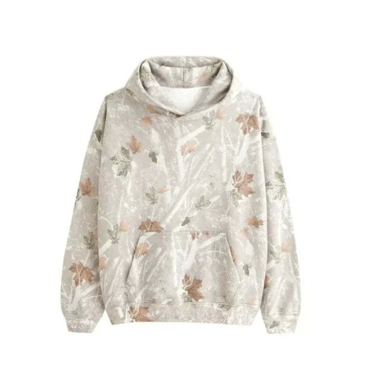 Camouflage Leaf Printed Hoodie-Viral Super Shop