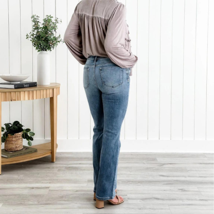 Shaping Bootcut Stretch Jeans-Viral Super Shop
