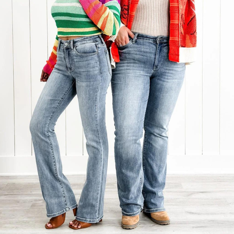 Shaping Bootcut Stretch Jeans-Viral Super Shop