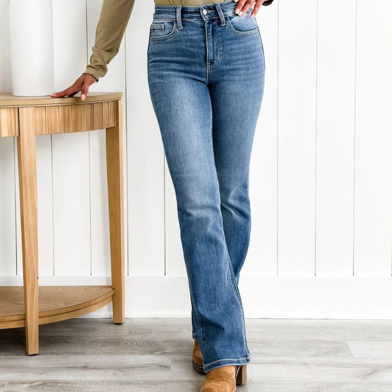 Shaping Bootcut Stretch Jeans-Viral Super Shop