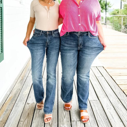 Shaping Bootcut Stretch Jeans-Viral Super Shop