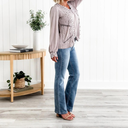 Shaping Bootcut Stretch Jeans-Viral Super Shop