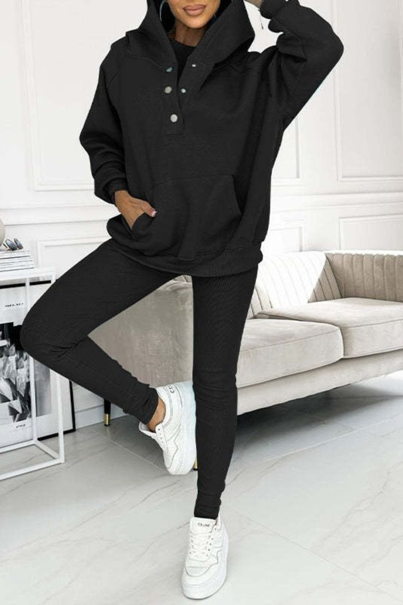 Three Pieces Cozy Hoodie Set-Viral Super Shop