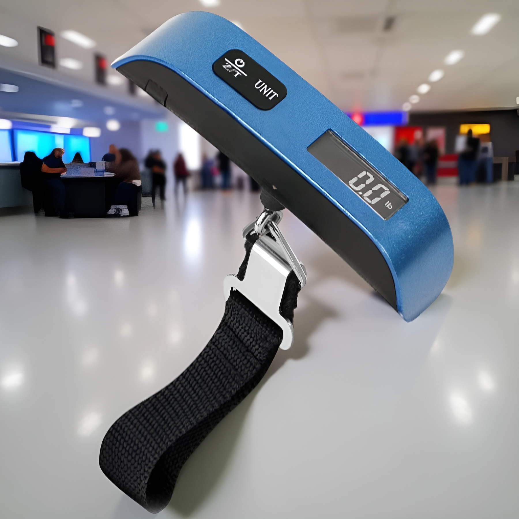 Digital Luggage Scale 50kg With LCD Display, Overload Alarm And Temperature Sensor