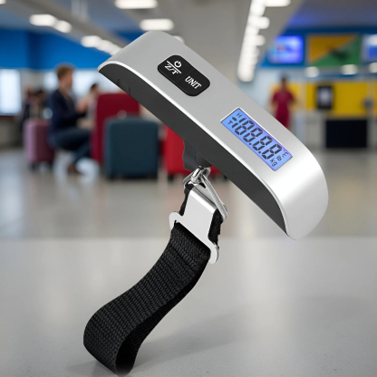Digital Luggage Scale 50kg With LCD Display Overload Alarm And Temperature Sensor