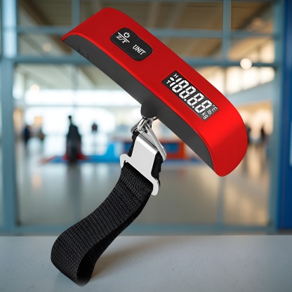 Digital Luggage Scale 50kg With LCD Display, Overload Alarm And Temperature Sensor
