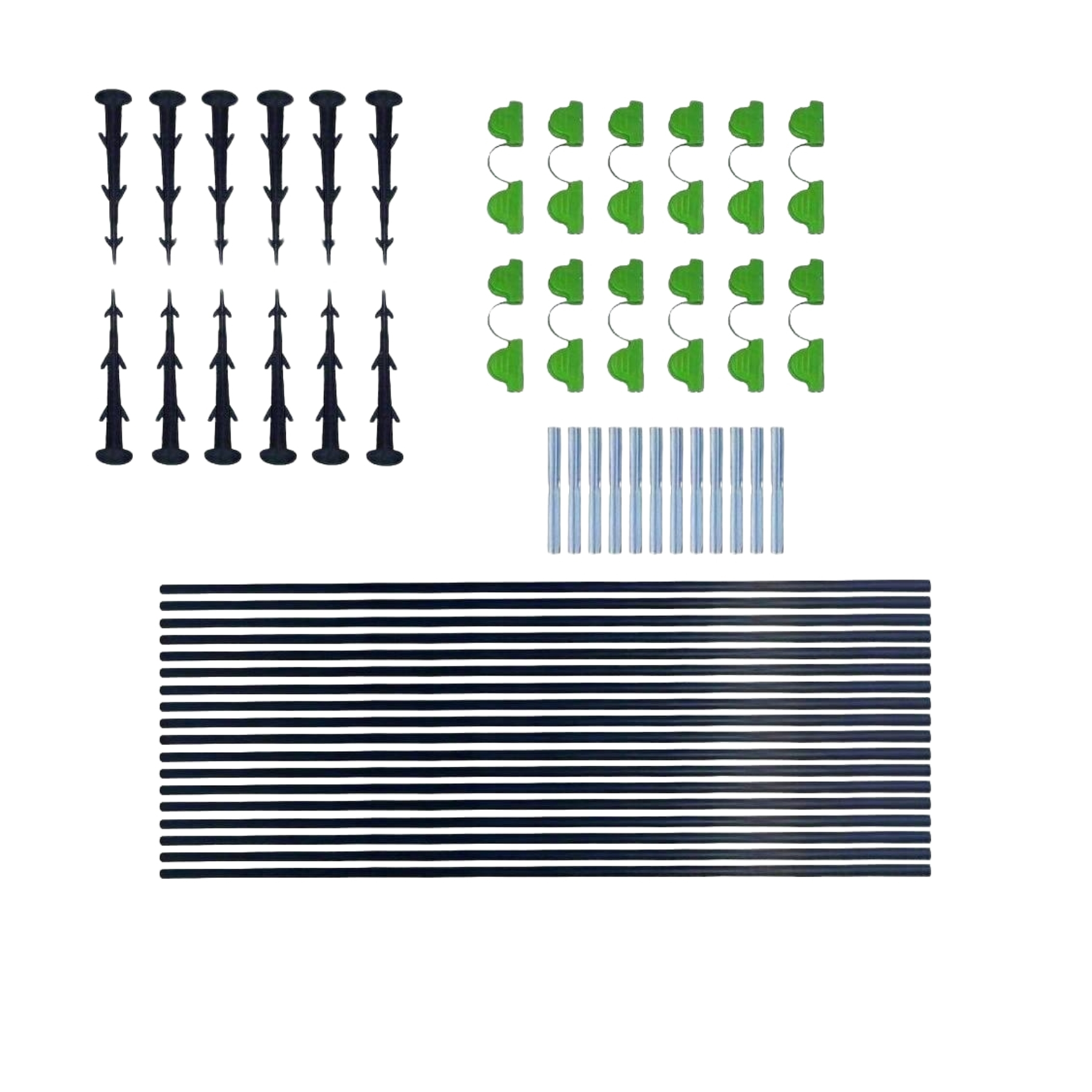 54/90Piece Fiberglass Greenhouse Hoops Set