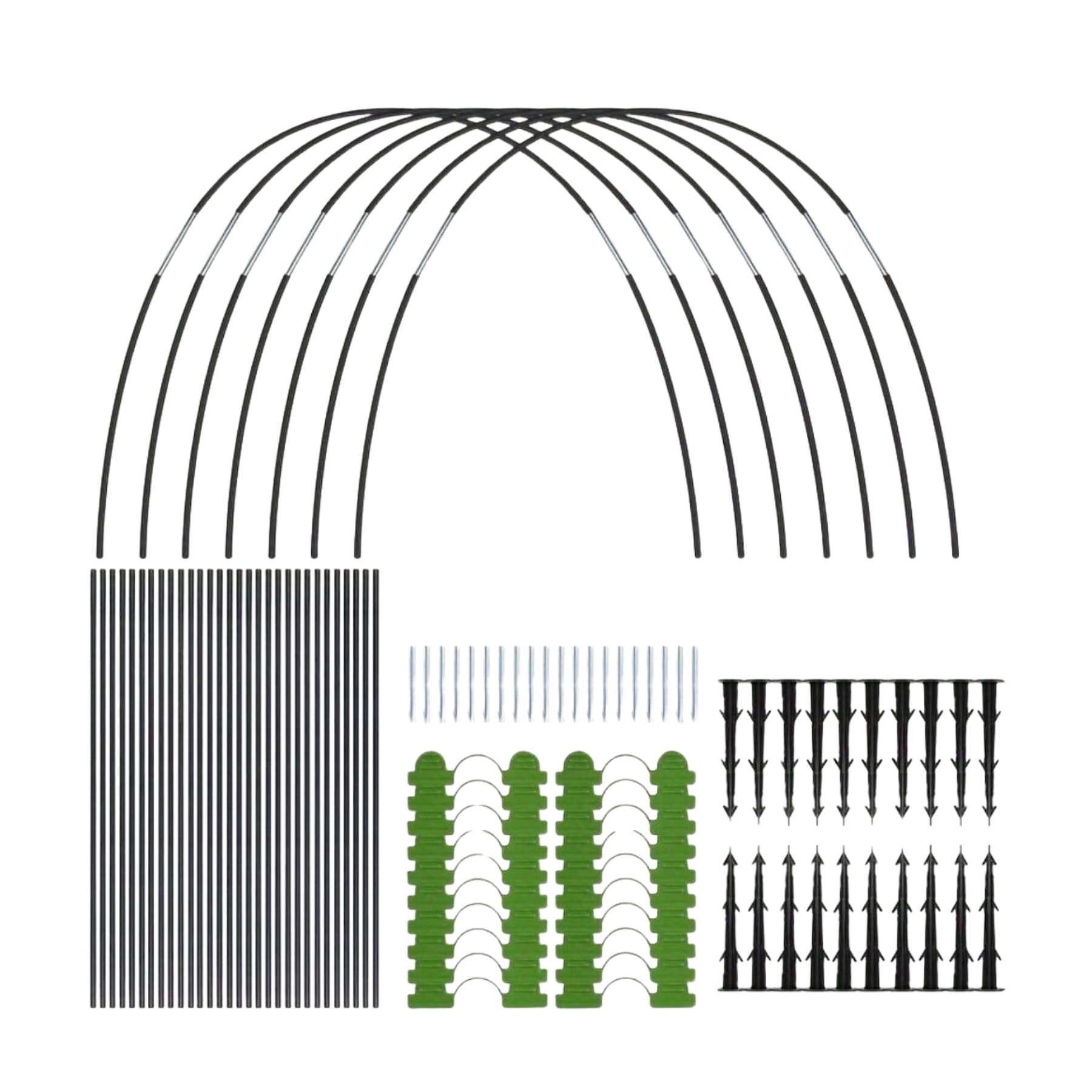54/90Piece Fiberglass Greenhouse Hoops Set