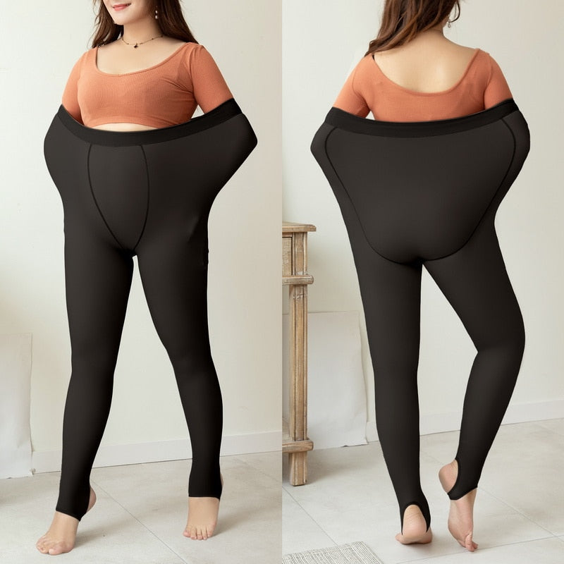 Fleece Tights Translucent Leggings-Viral Super Shop