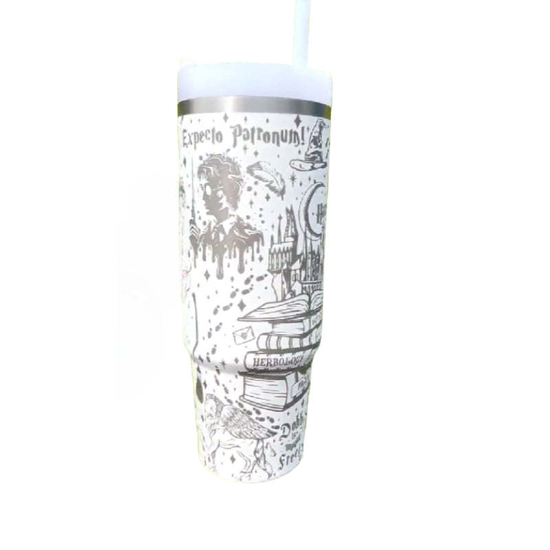 Harry Porter Printed 40 Oz Tumbler With Handle-Viral Super Shop