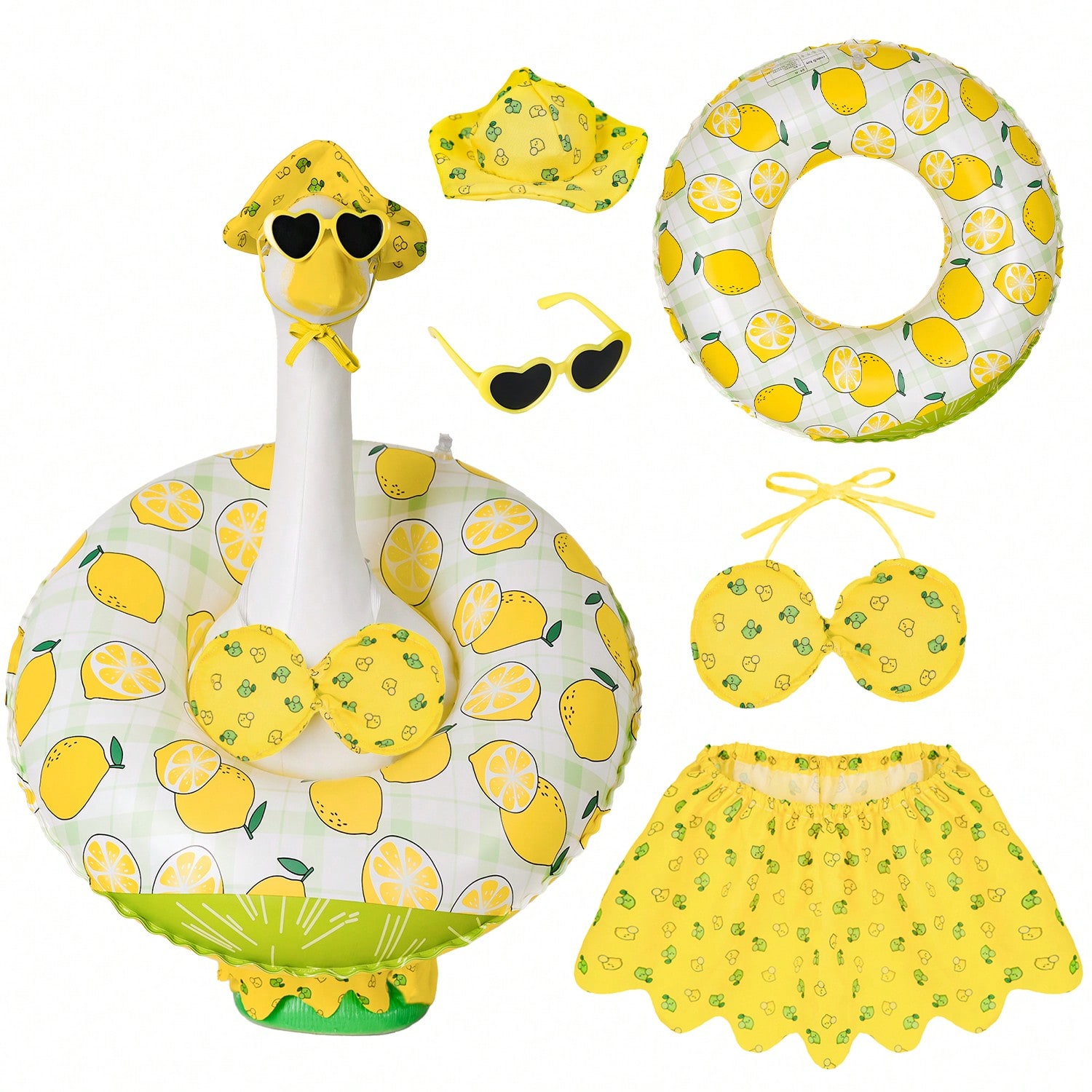 Hawaiian Patio Goose Decor