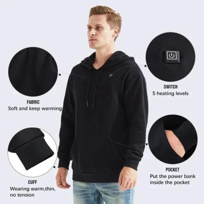 Heated Lightweight Hoodie For Outdoor Comfort-Viral Super Shop