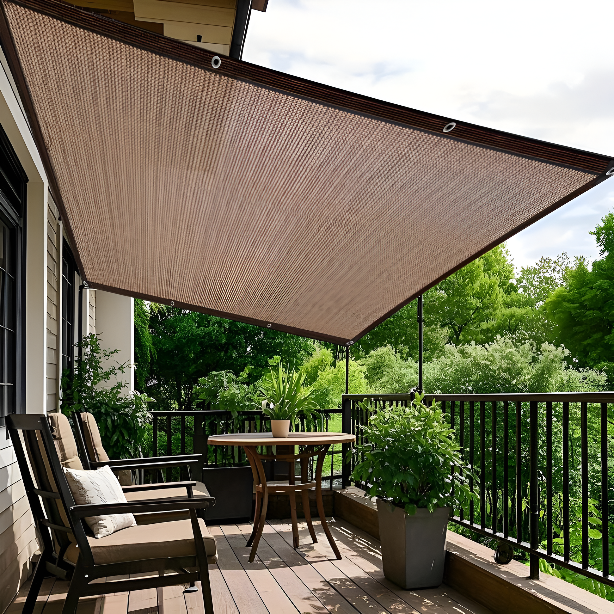Outdoor Shade Canvas With UV And Wind Resistant For Patio And Backyard