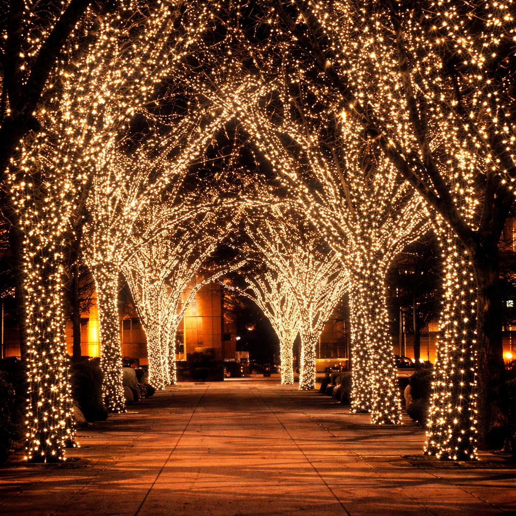 17-Meter String of 100 Led Solar-Powered Fairy Lights