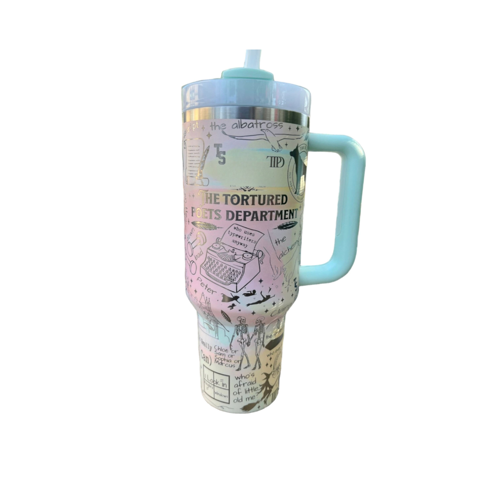 Swiftie Literary Stainless Steel Tumbler-Viral Super Shop