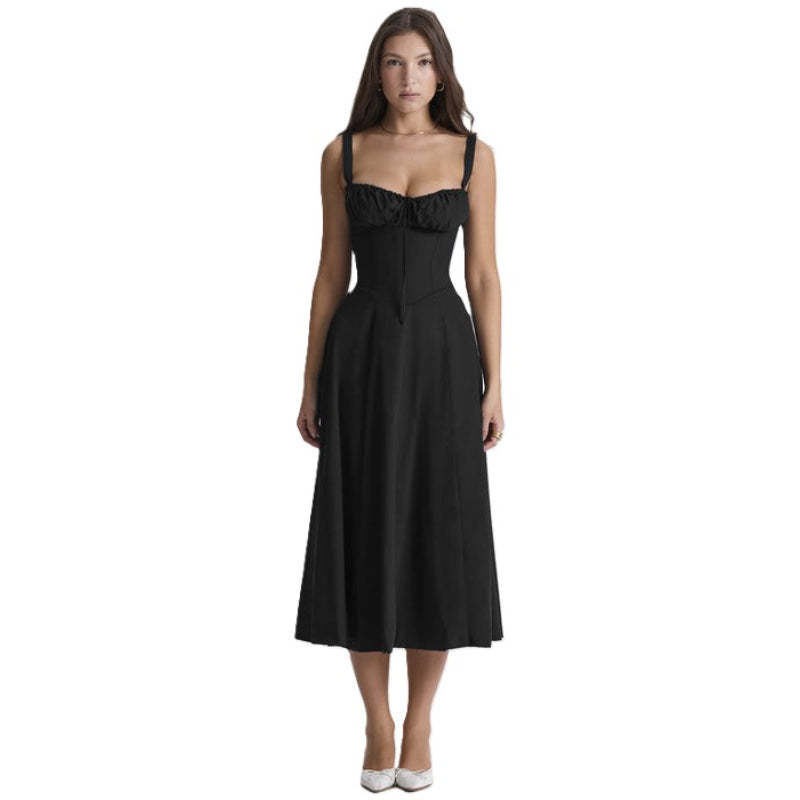 Printed Sundress With Lace Up Back-Viral Super Shop