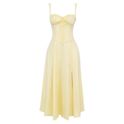 Printed Sundress With Lace Up Back-Viral Super Shop