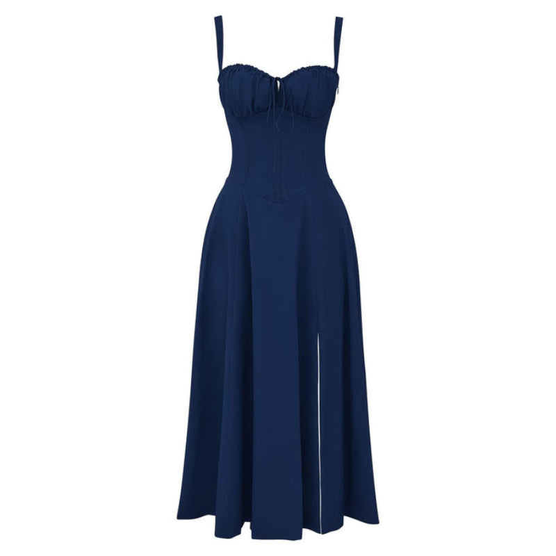 Printed Sundress With Lace Up Back-Viral Super Shop