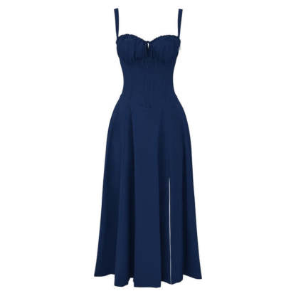 Printed Sundress With Lace Up Back-Viral Super Shop