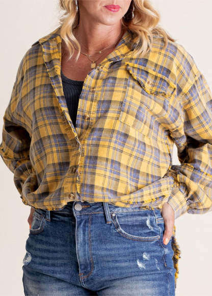 Oversized Shirt Jacket with Pockets-Viral Super Shop
