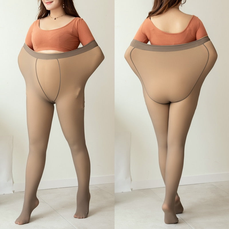 Fleece Tights Translucent Leggings-Viral Super Shop