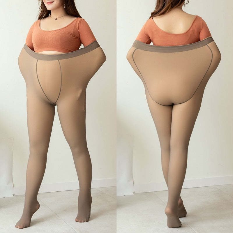 Fleece Tights Translucent Leggings-Viral Super Shop